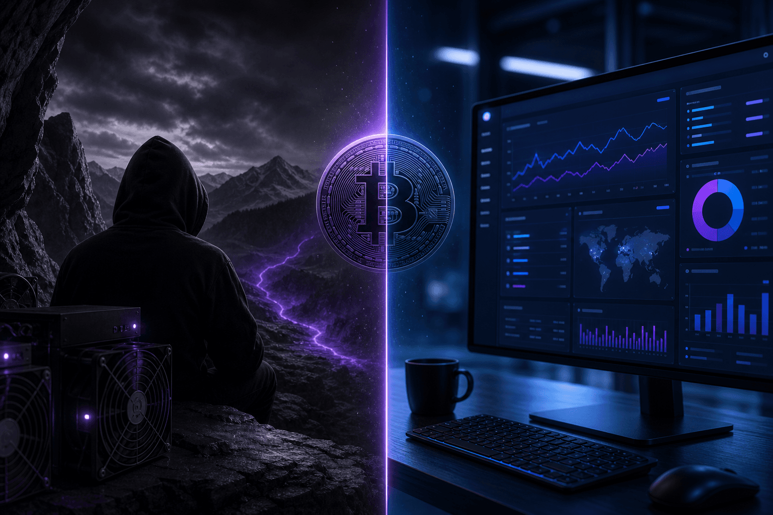 Comparison of CKPool anonymous solo mining versus MySoloPool dashboard analytics